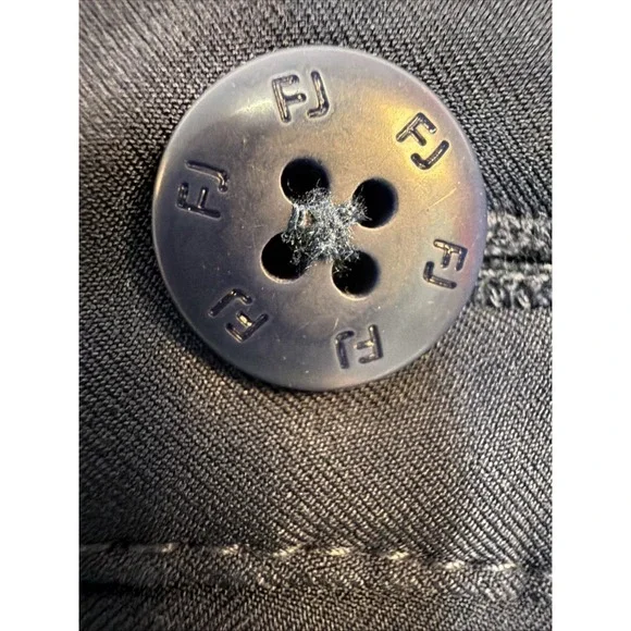 Foot Joy Navy Blue Flat Front Golf Casual Shorts Size W34 Classic Preppy - Picture 9 of 14